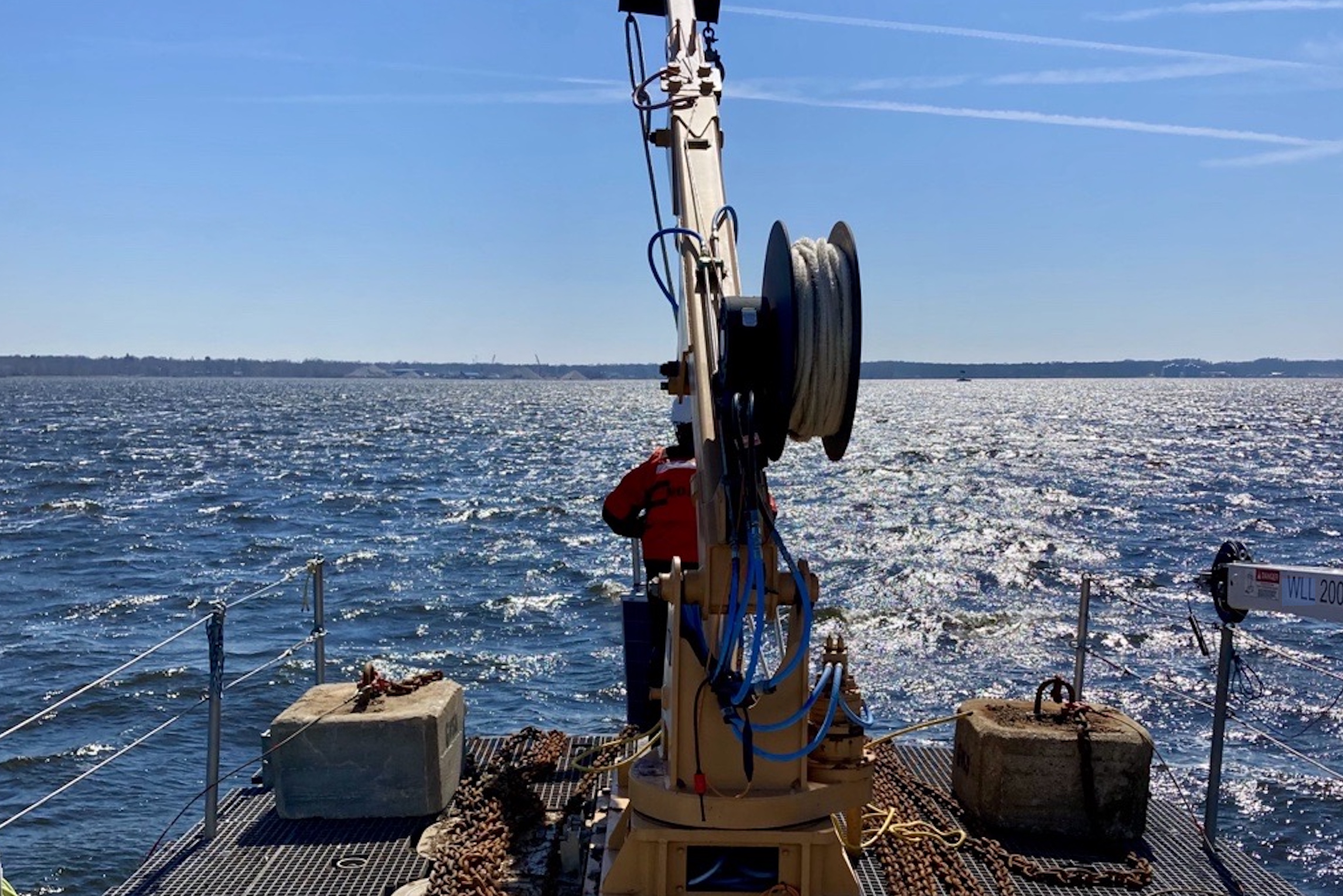 Back of ship on water