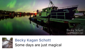 Rossport Harbour under the northern lights. Rossport, Ontario. Recreation. Paul Turpin.